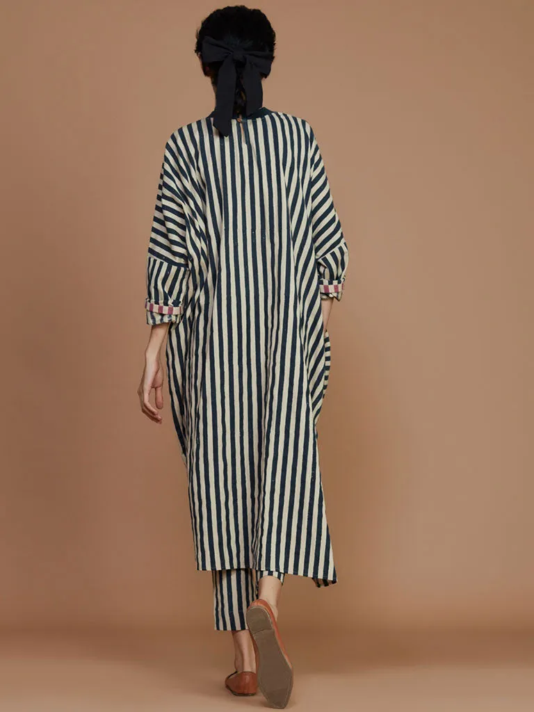Ribbed Cowl Striped Tunic