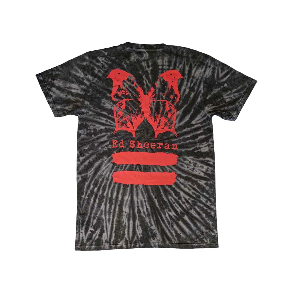 Rockoff Ed Sheeran Unisex T-Shirt: Red Equals Butterfly, Black
