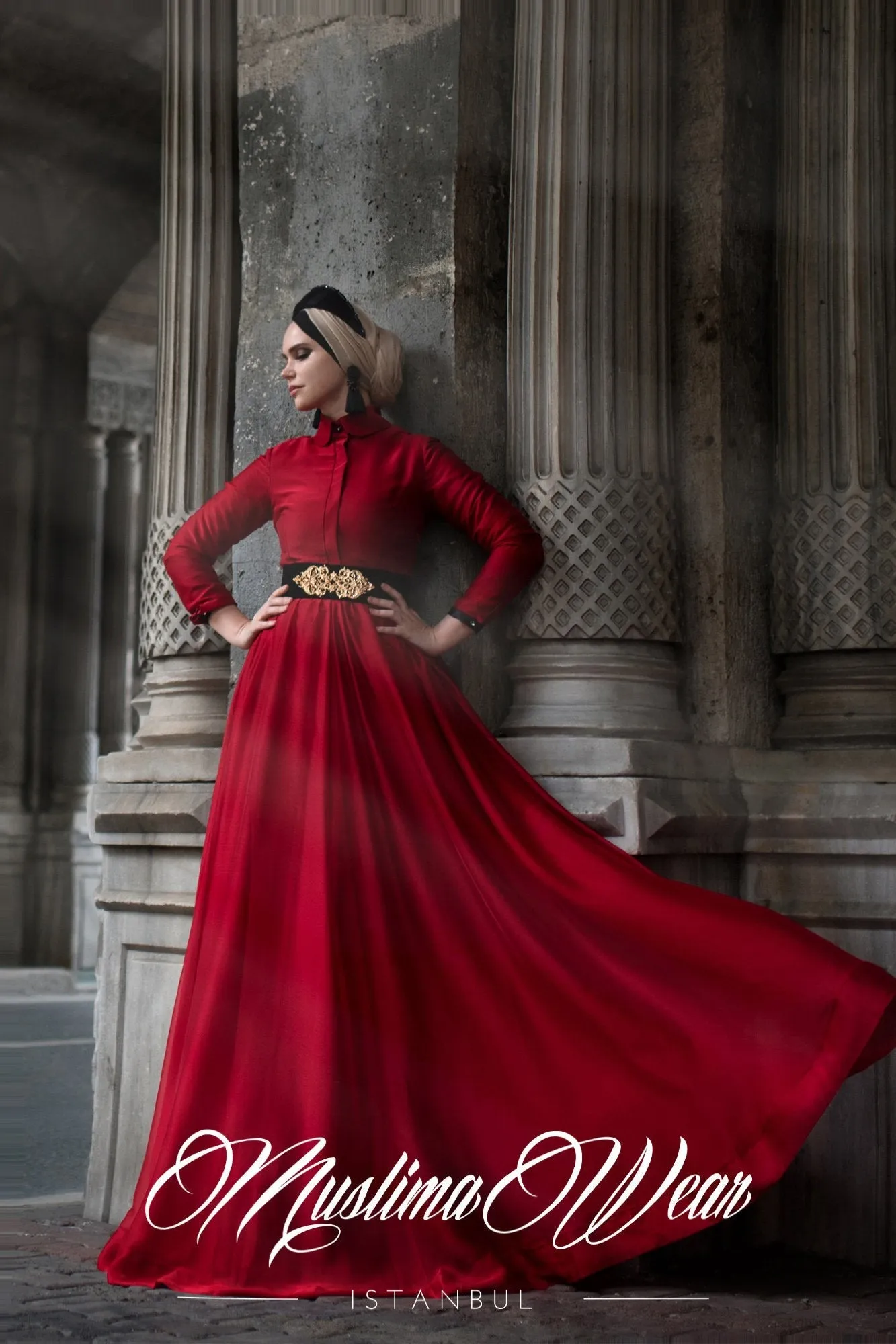 Ruby Chiffon Dress
