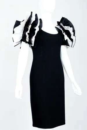 Ruffle Sleeve Cocktail Dress