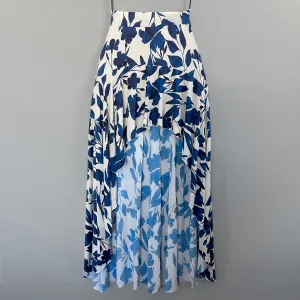 Sapphire Bloom High Low Skirt