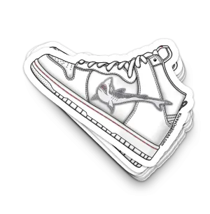SB Dunk High "Oski White" Sneaker Sticker