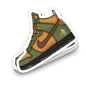 SB Dunk High "Passport" Sneaker Sticker