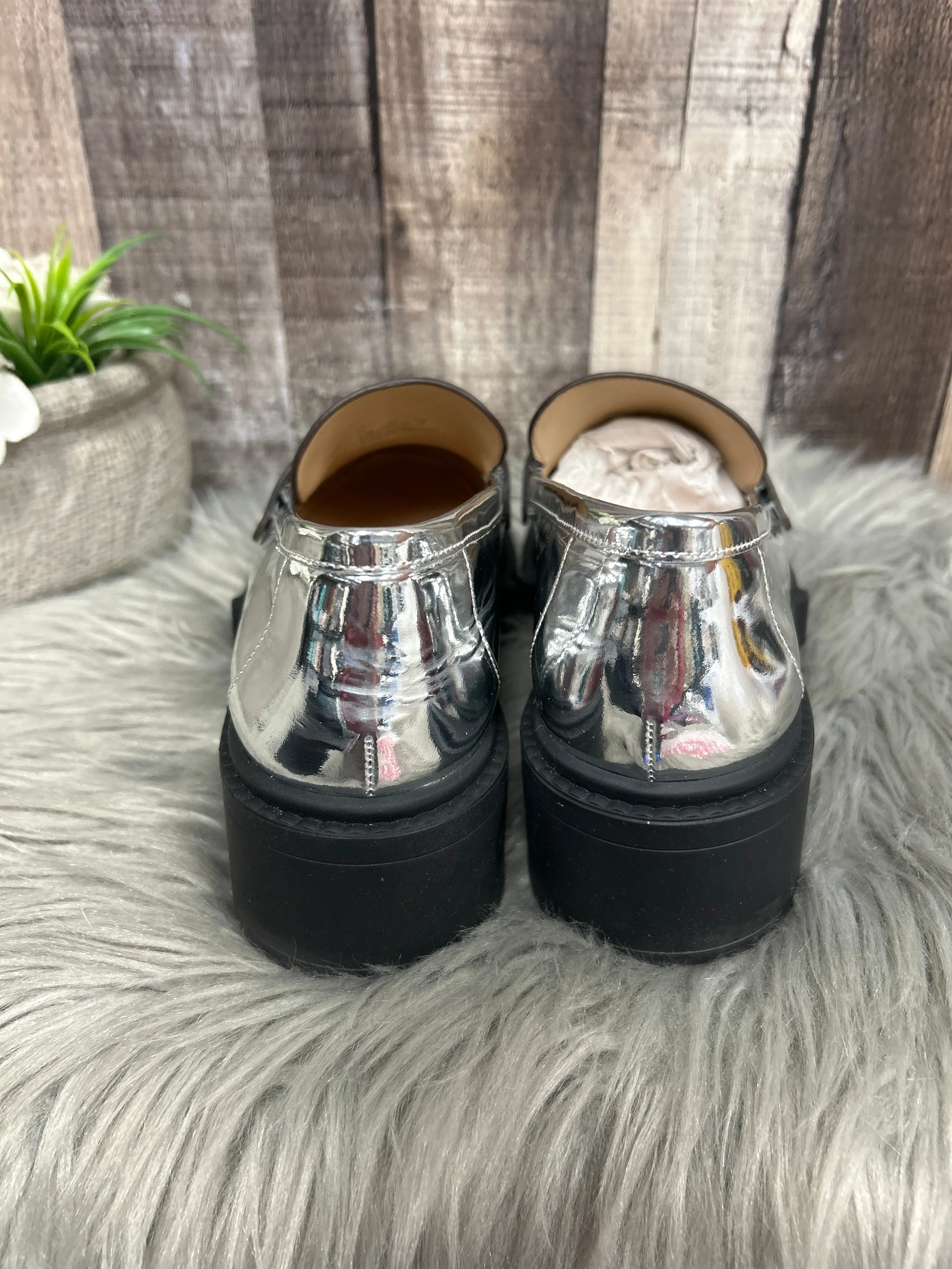 Shoes Designer By Coach In Silver, Size: 7.5