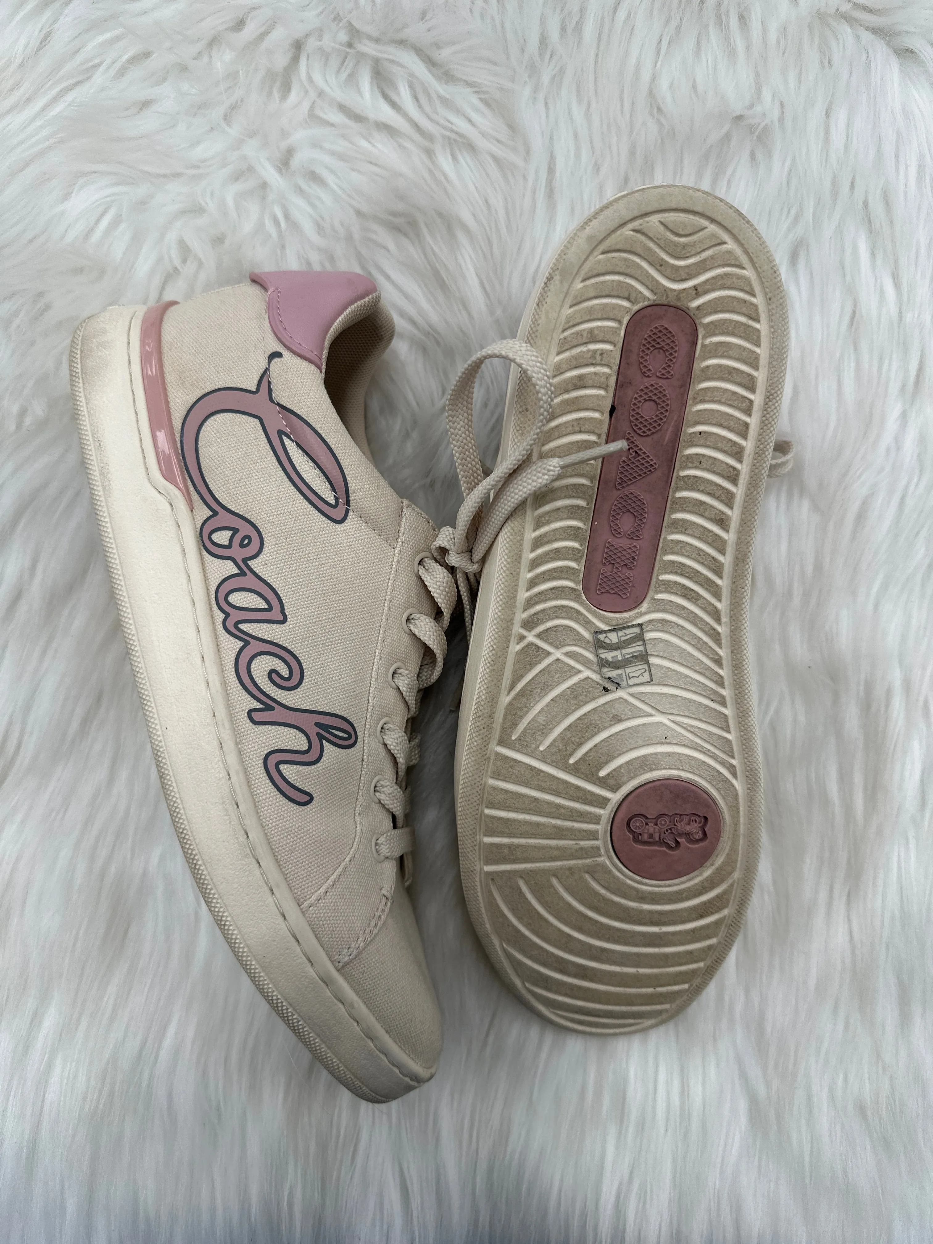 Shoes Designer By Coach In Tan, Size: 9.5