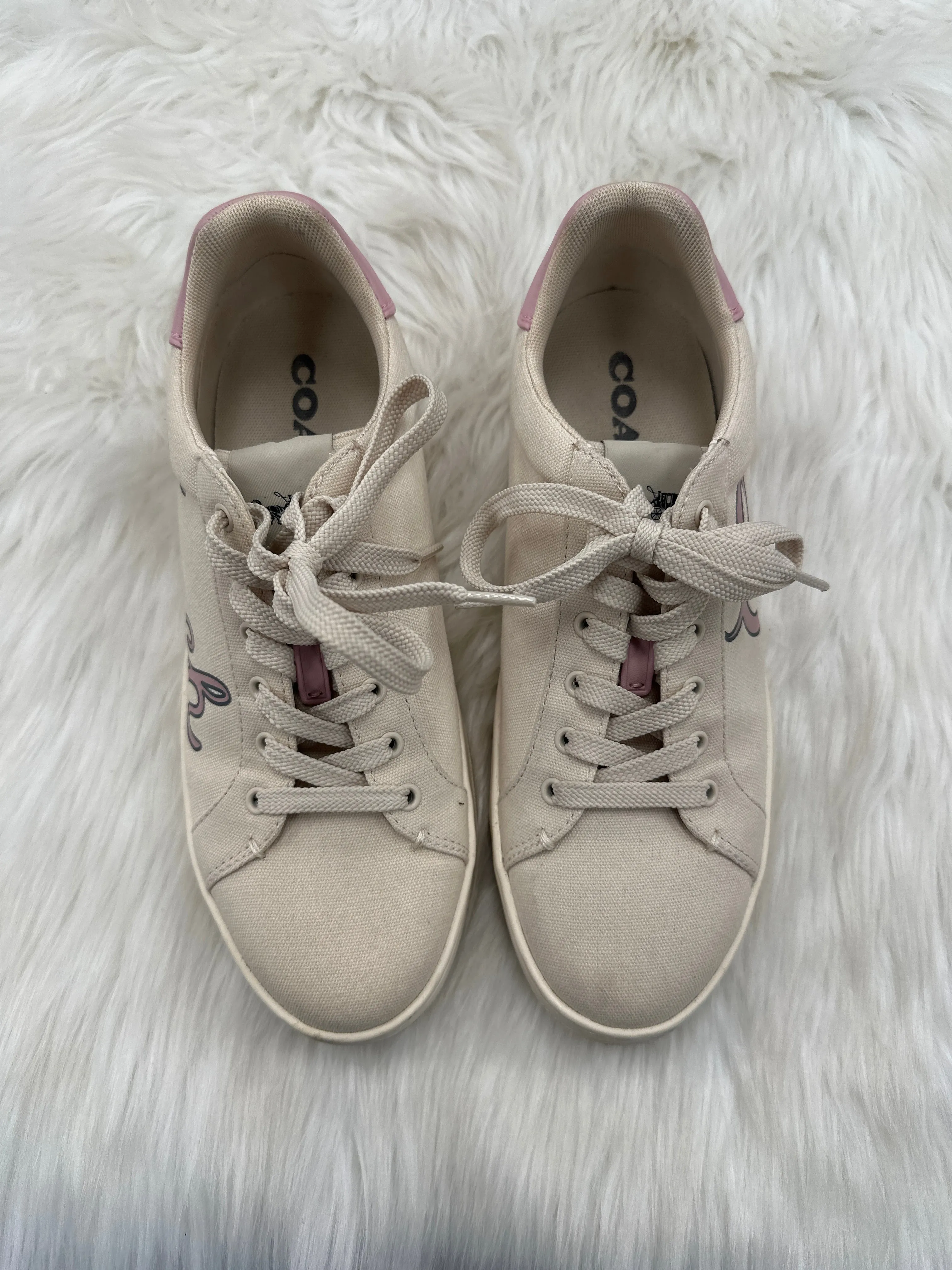 Shoes Designer By Coach In Tan, Size: 9.5