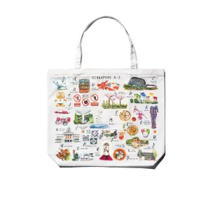 Singapore A-Z Tote Bag