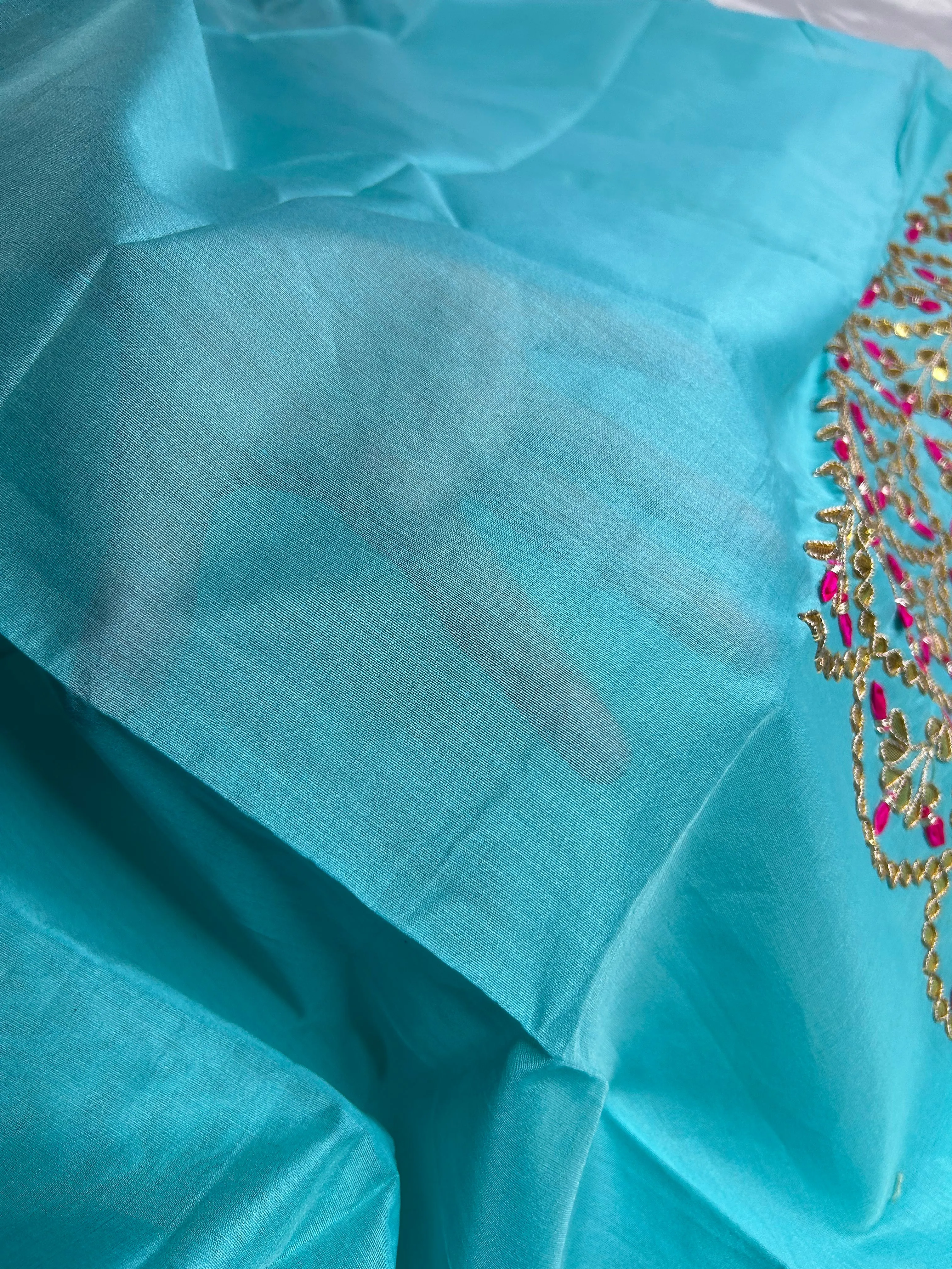 Sky Blue Gotawork Salwar Suit