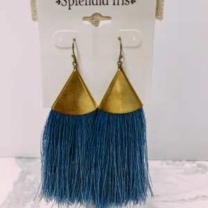 SLATE TASSEL EARRINGS