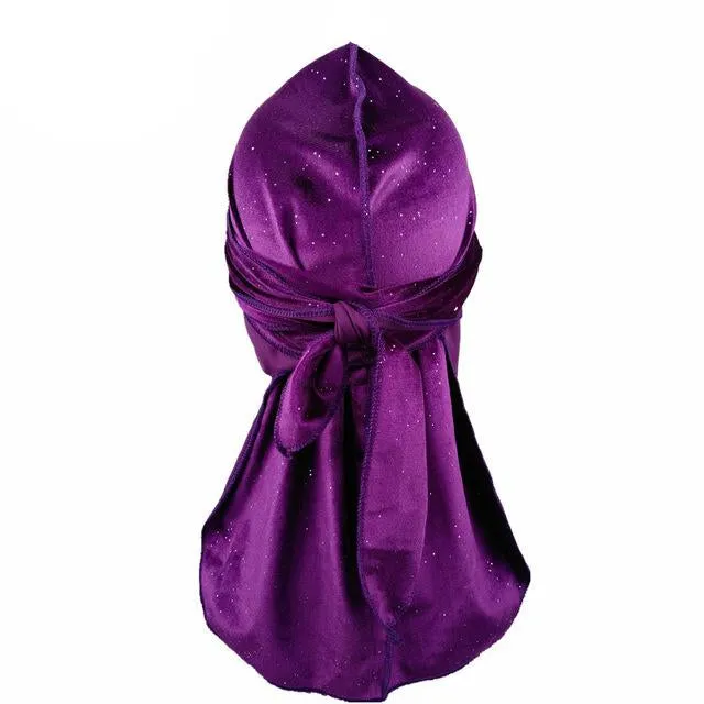 Sparkle Velvet Velour Durag