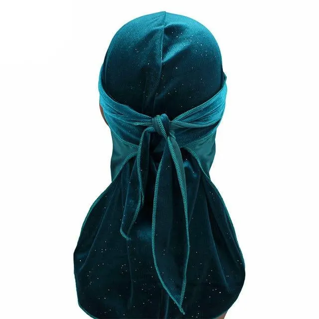 Sparkle Velvet Velour Durag