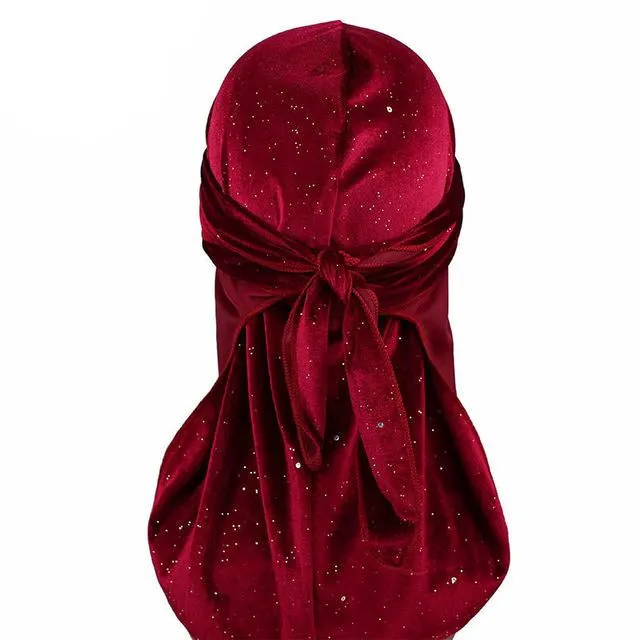 Sparkle Velvet Velour Durag
