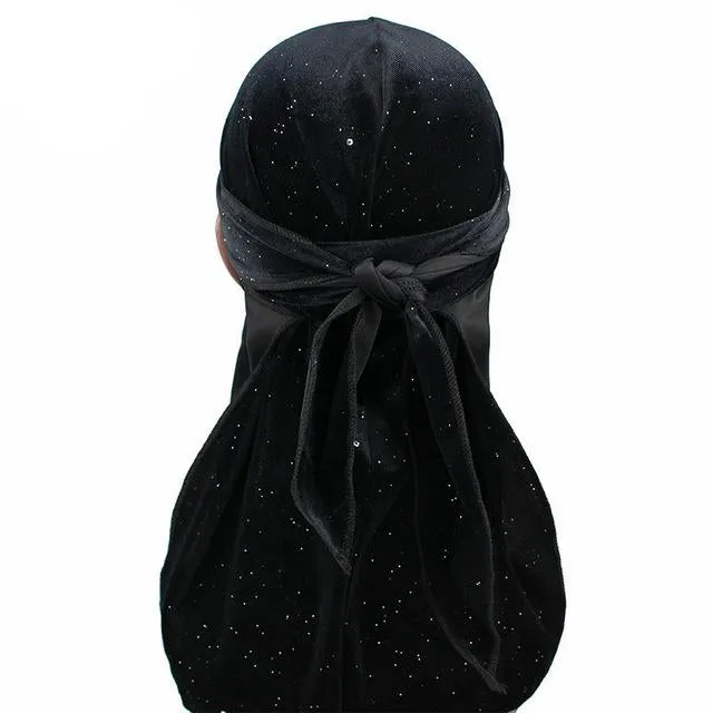 Sparkle Velvet Velour Durag