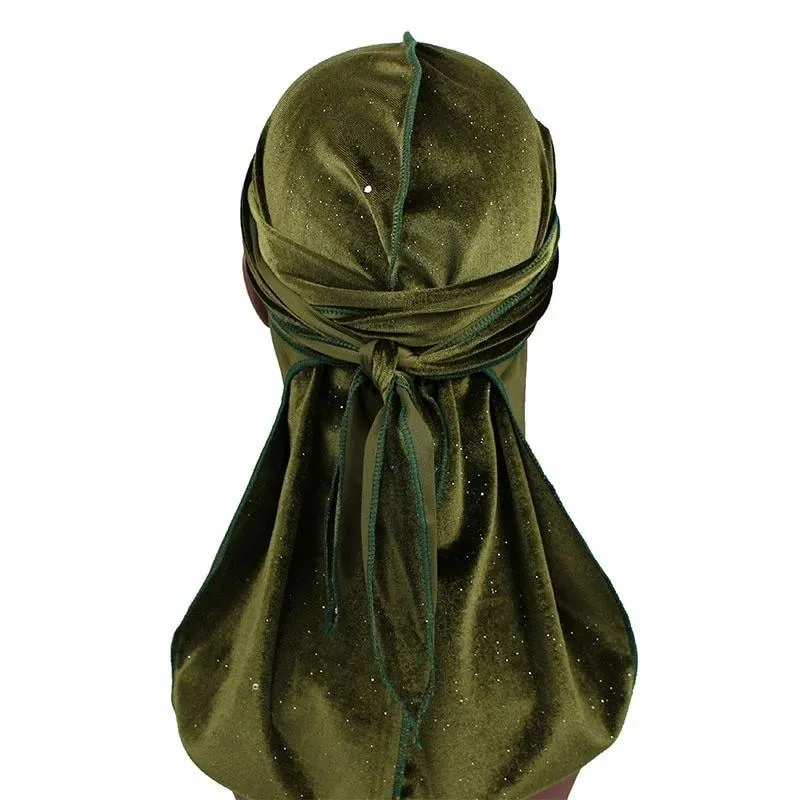 Sparkle Velvet Velour Durag
