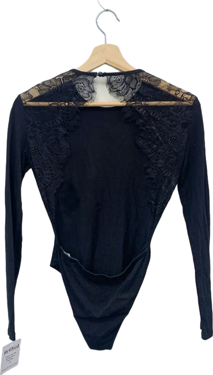 The Fashion Bible Black Lace Detail Bodysuit 6