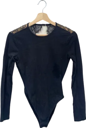 The Fashion Bible Black Lace Detail Bodysuit 6