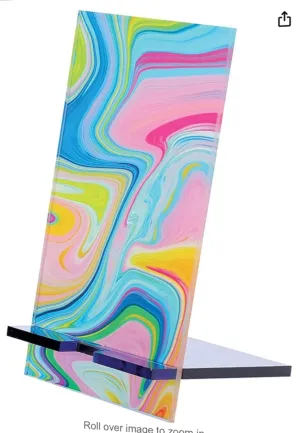 The Groove Marbled Cell Phone Stand Holder, 7 Inch.