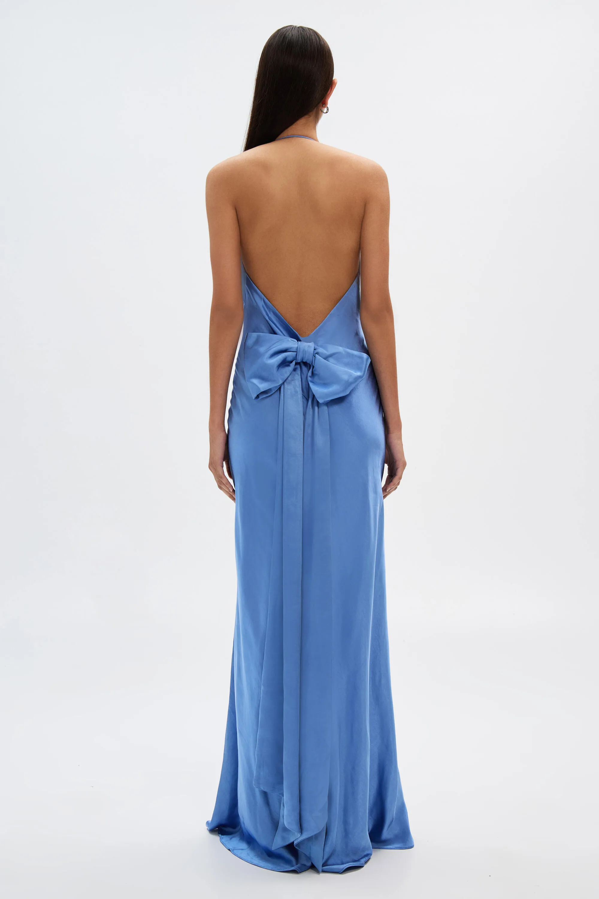 THE 'HONOR' SATIN DRESS