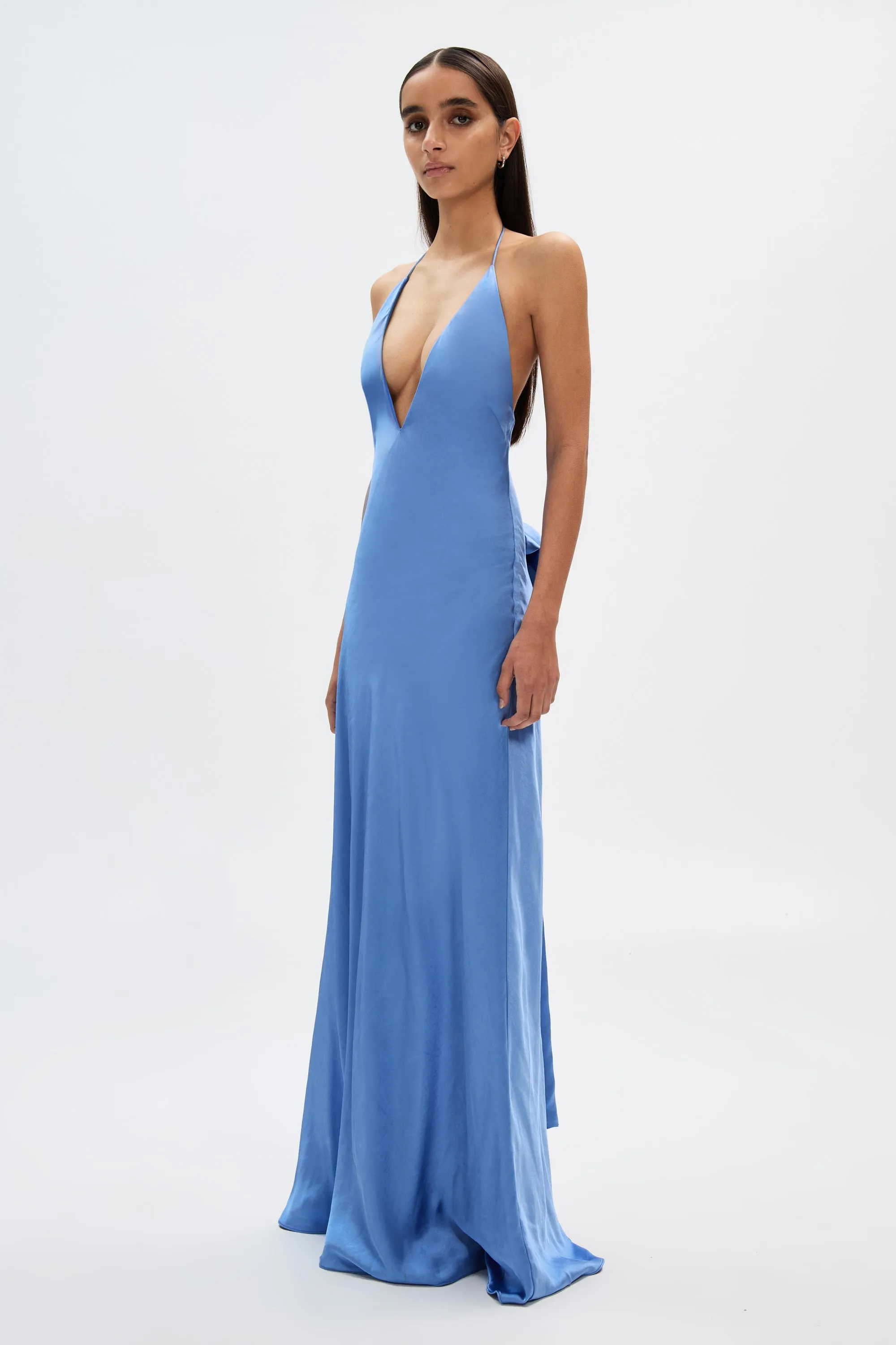 THE 'HONOR' SATIN DRESS