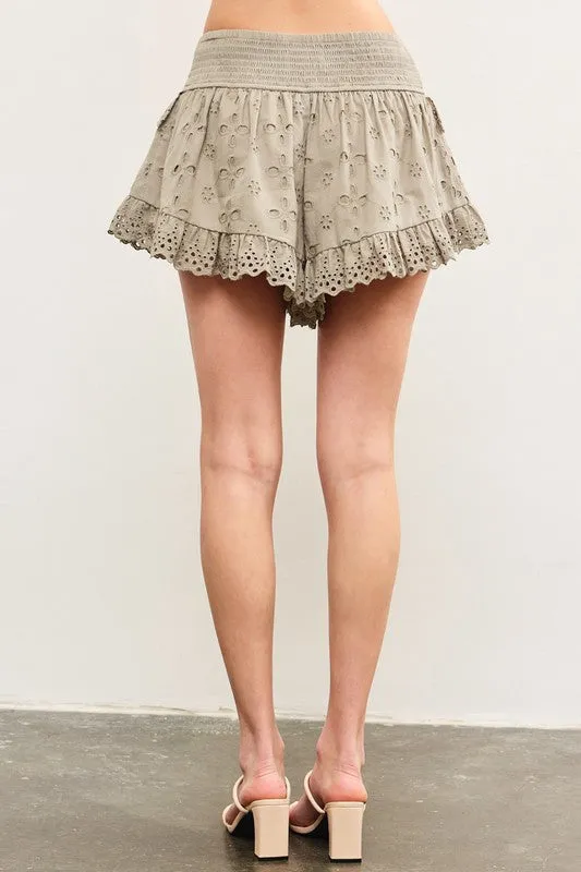 The Pia skort- Lt Olive