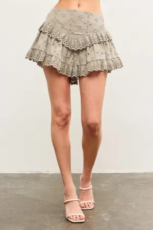 The Pia skort- Lt Olive