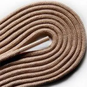 Thin Round Fashion Dress 1/8" Laces - Beige (2 Pair Pack) Shoelaces