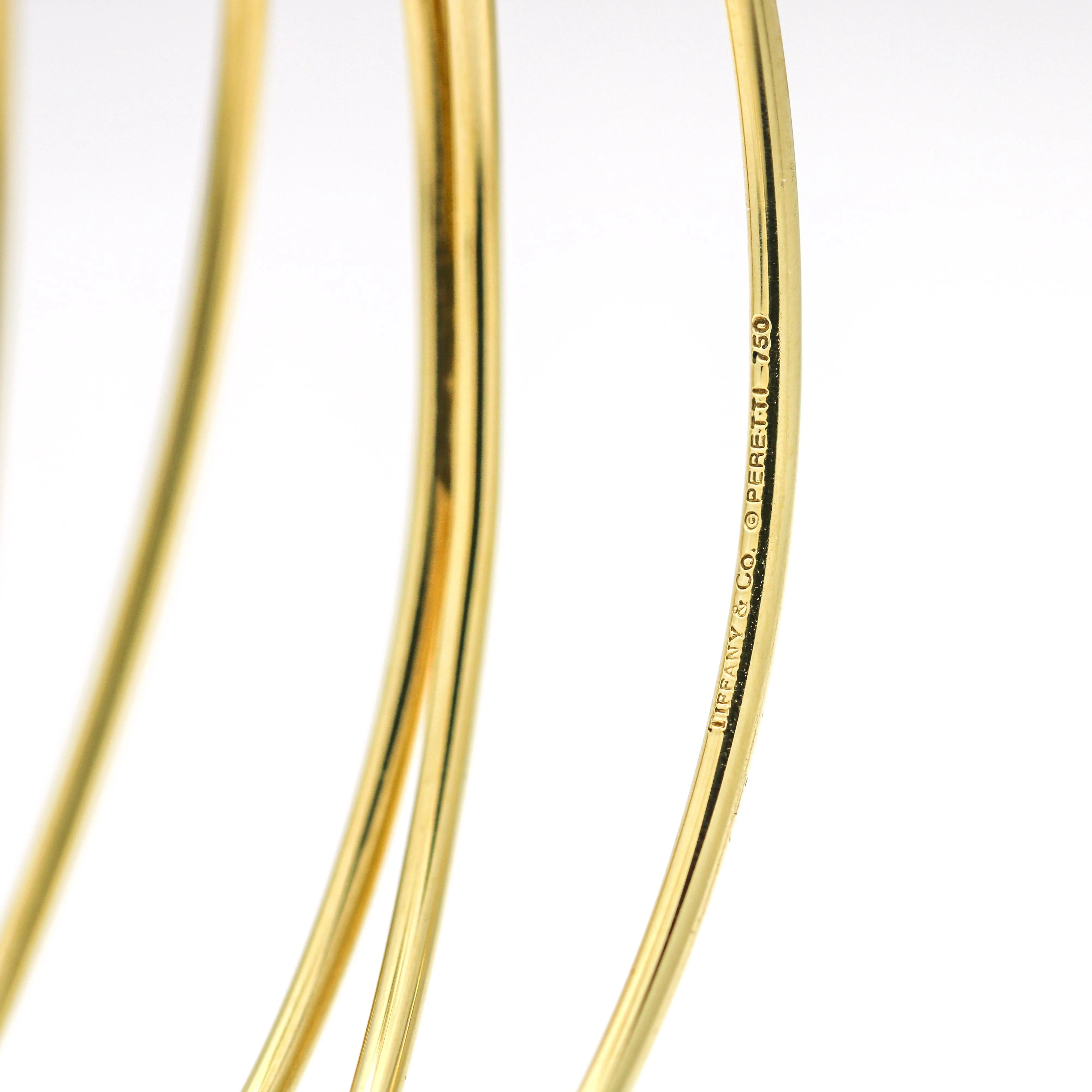 Tiffany & Co. Elsa Peretti Five-Row Wave Bangle Bracelet in 18k Yellow Gold