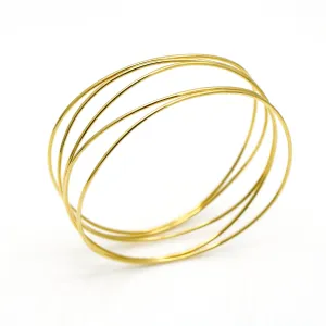 Tiffany & Co. Elsa Peretti Five-Row Wave Bangle Bracelet in 18k Yellow Gold