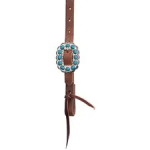 TK10036-01-05 Headstall Siding Ear Turq Stones Buckle