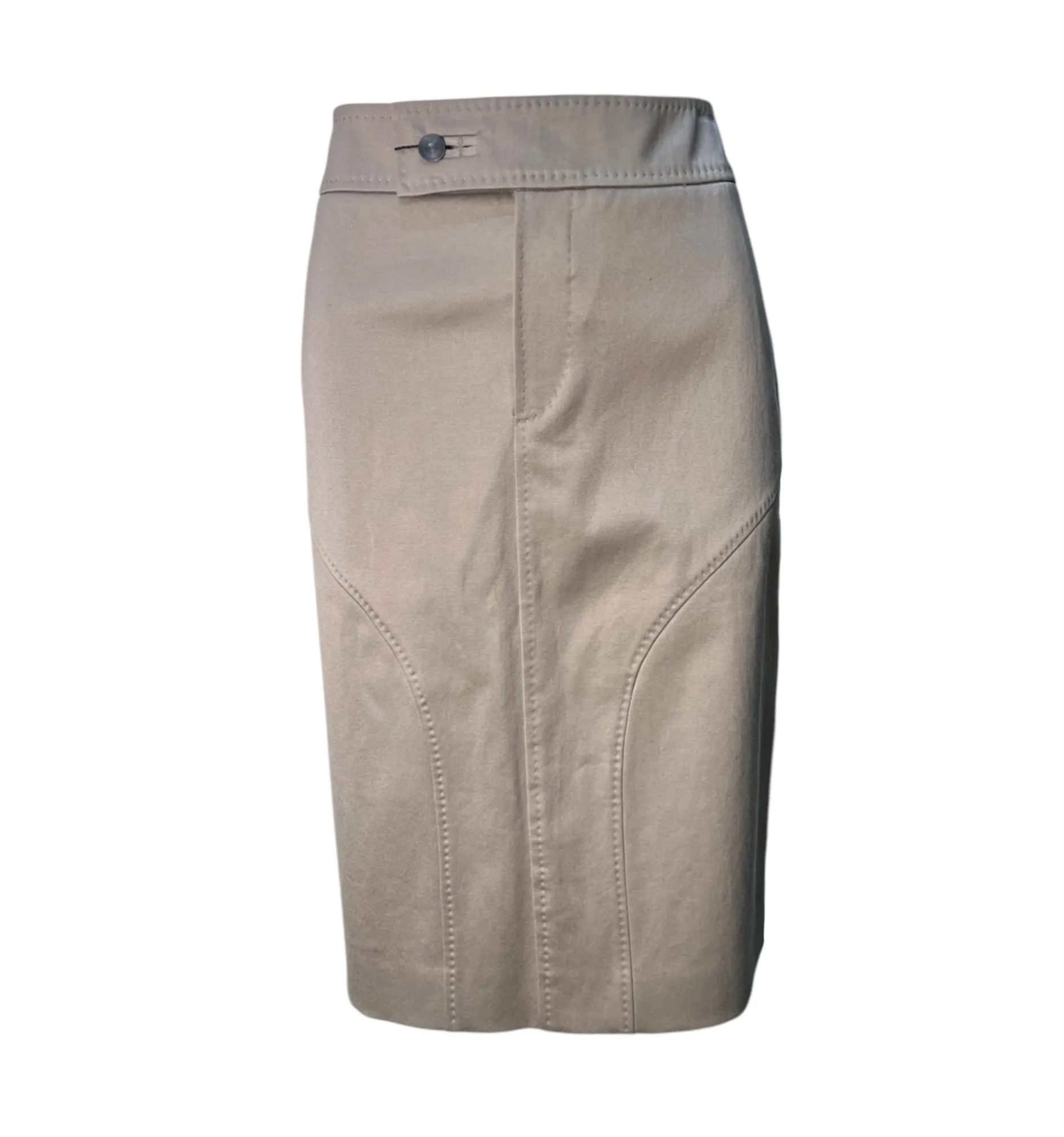Tom Ford for Gucci 2003 Khaki Midi Skirt, NWT