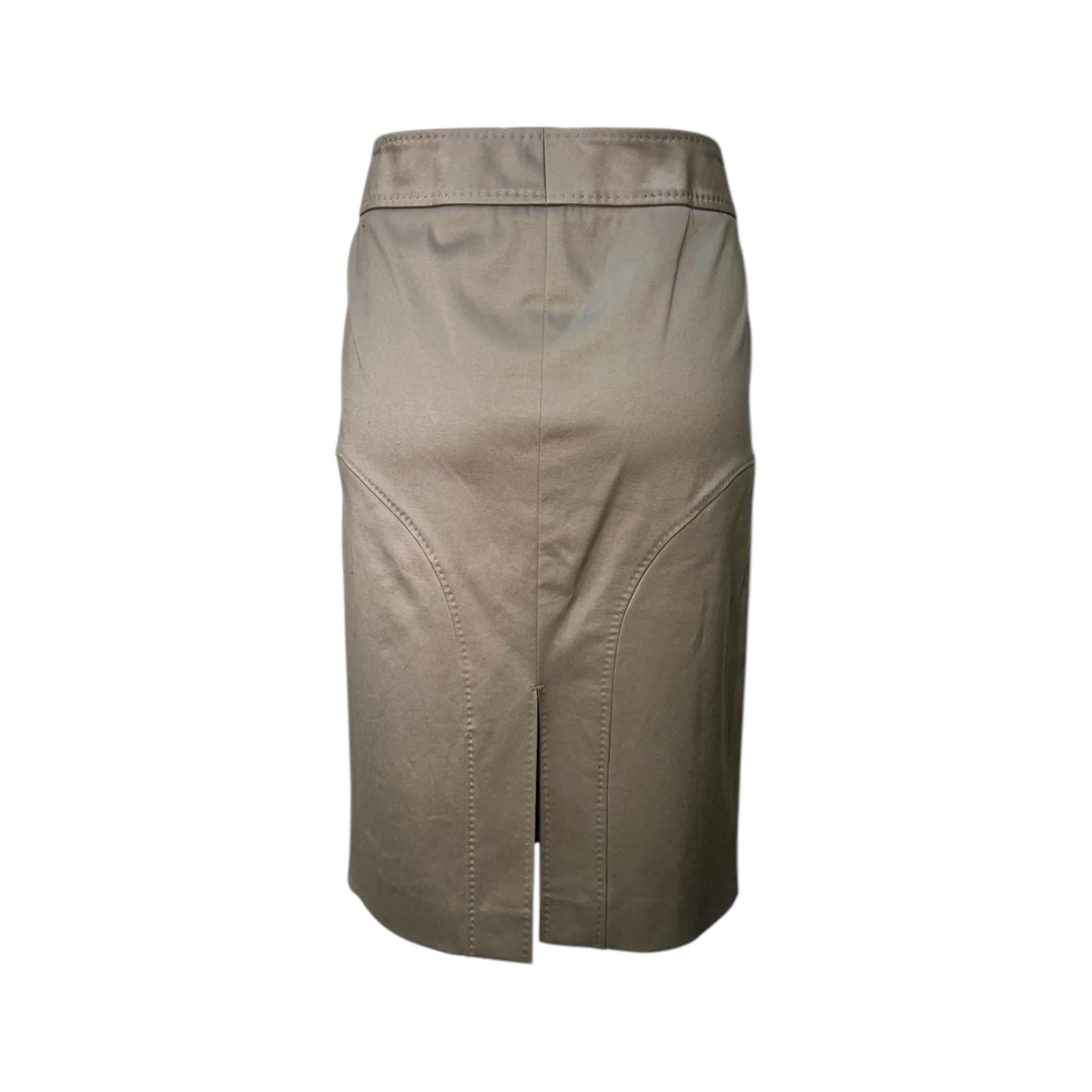 Tom Ford for Gucci 2003 Khaki Midi Skirt, NWT