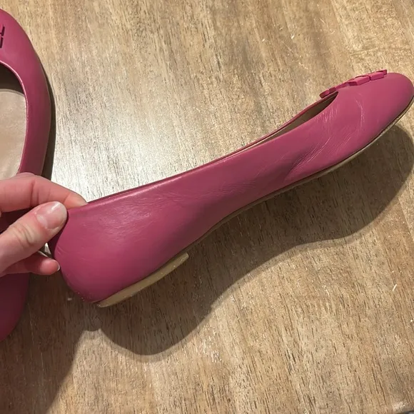 Tory Burch, pink, flats, wonderful condition!