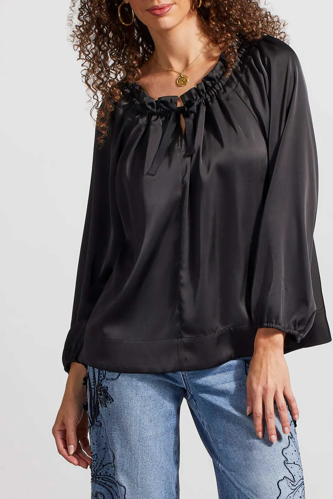 Tribal Long Sleeve Peasant Blouse
