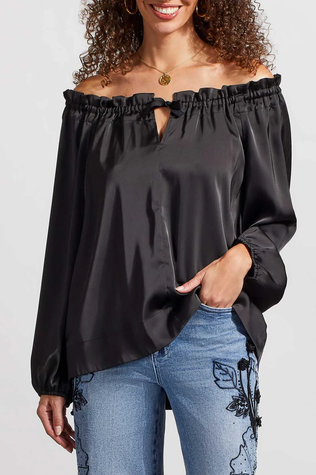 Tribal Long Sleeve Peasant Blouse