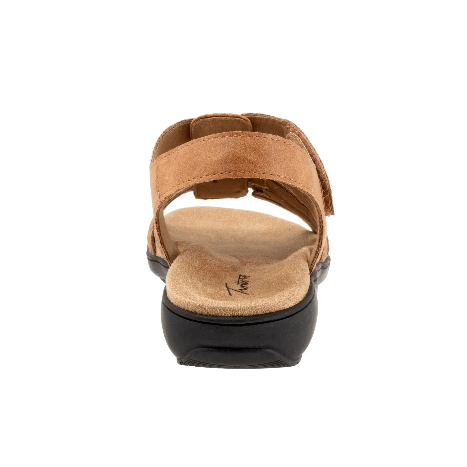 Trotters Tiki Tool T2423-253 Womens Brown Extra Wide Strap Sandals Shoes