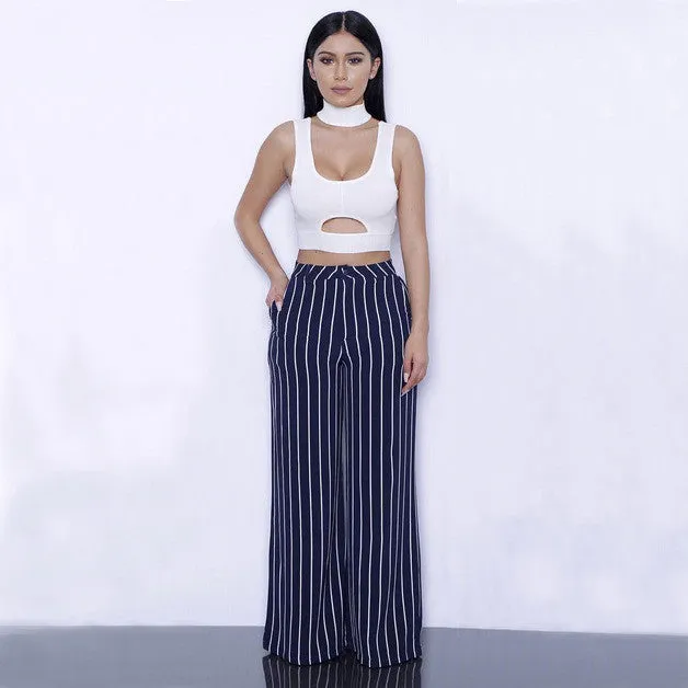 Tweed Elegant Pants Plus Crop Top Kylie Jenner Style