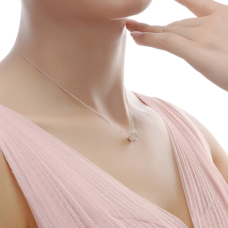 Twist Knot Pendant Necklace