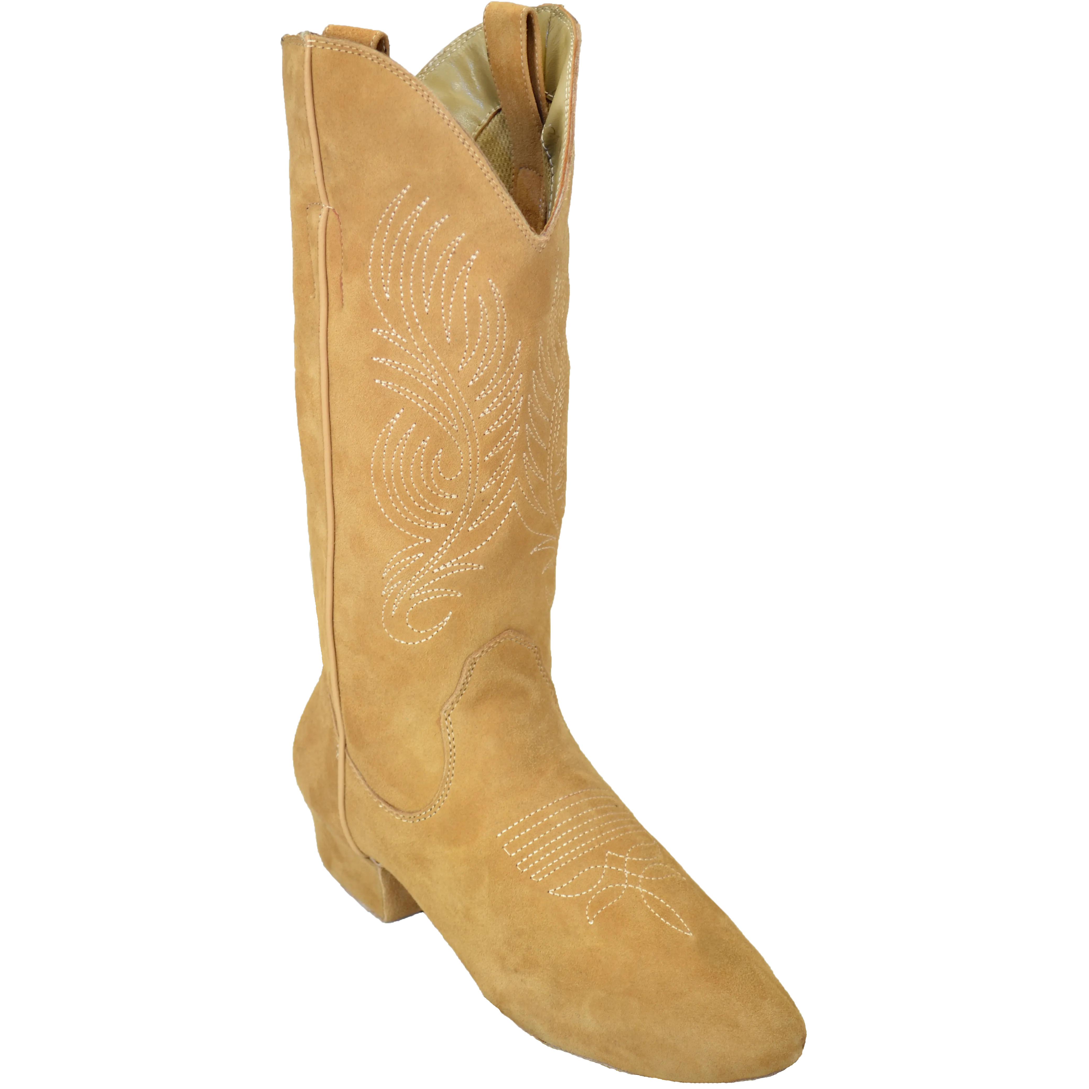 Ultimate - Womens Country Boot - Taupe Suede - Zipper