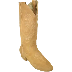 Ultimate - Womens Country Boot - Taupe Suede - Zipper