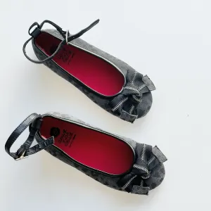 [US11] Deux Par Deux Animal Print Bow Flats