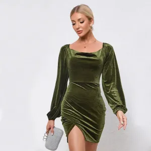 Velvet Majesty Gown - Elegant Evening Dress