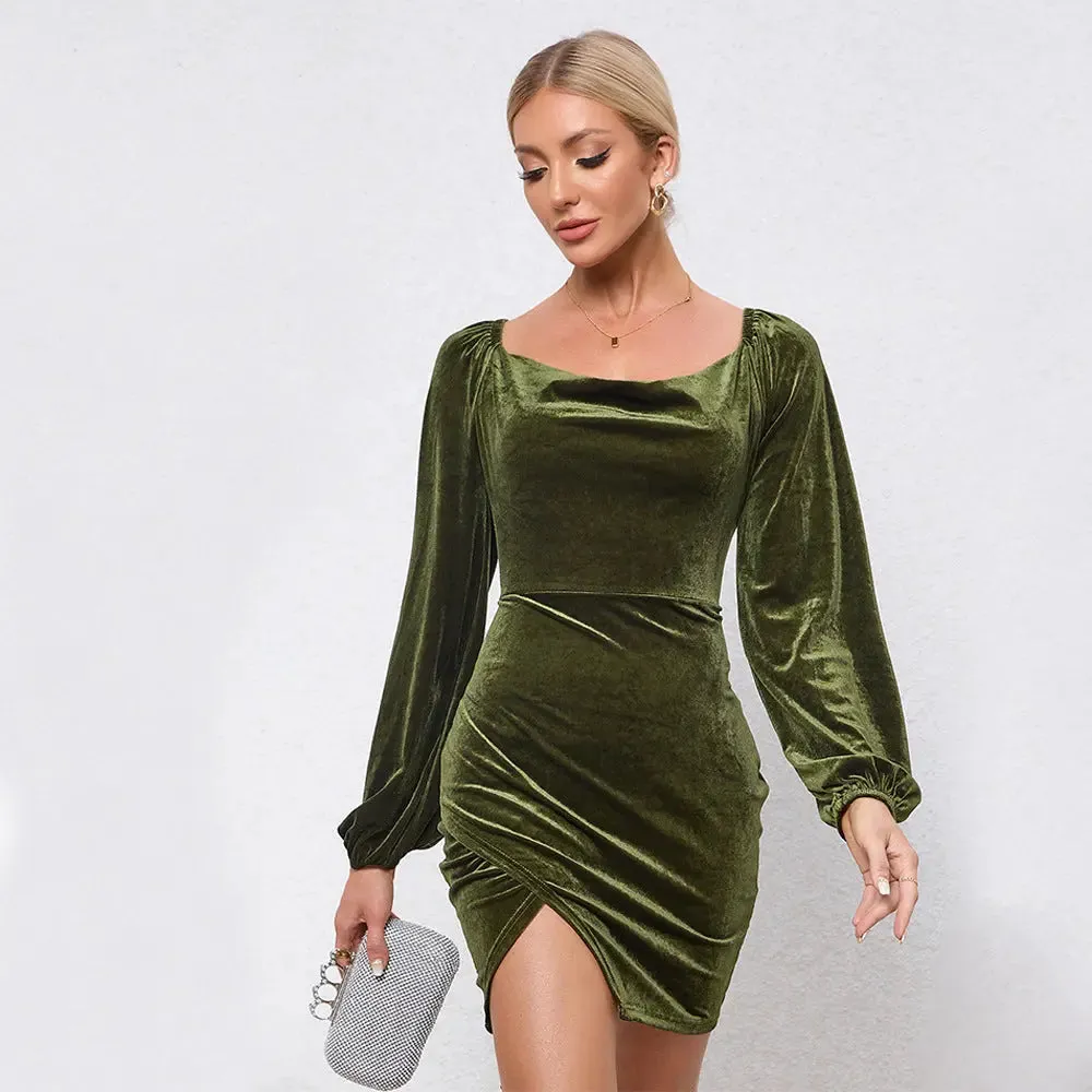 Velvet Majesty Gown - Elegant Evening Dress