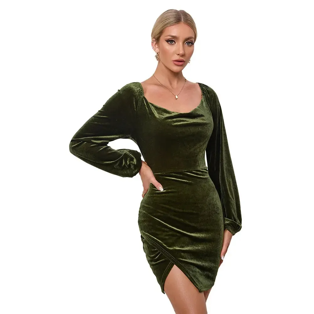 Velvet Majesty Gown - Elegant Evening Dress
