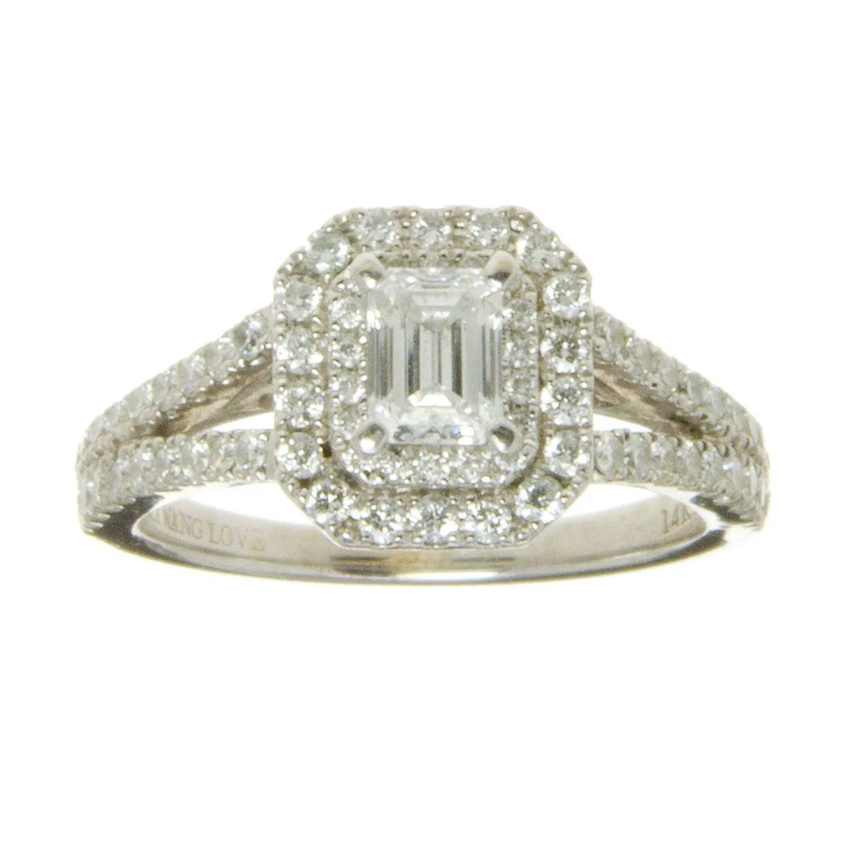 Vera Wang Love Diamond Double Halo Engagement Ring