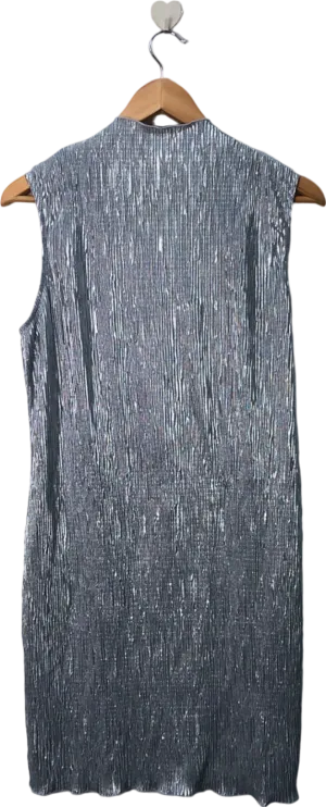 Vero Moda Silver SNADA SL Highneck CK Mini Dress M