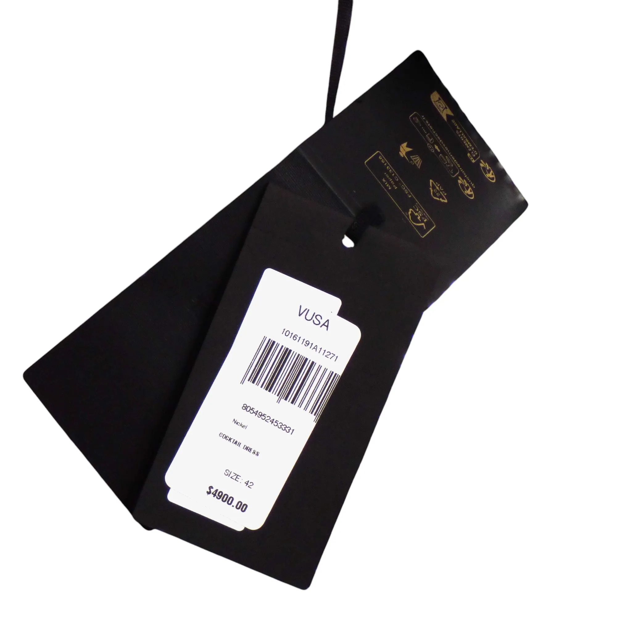 VERSACE- NWT 2024 Silver Metal Mesh Slip Dress, Size 8