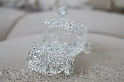Vintage Hand Blown Glass Classic Car Figurine High Quality
