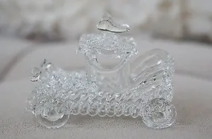 Vintage Hand Blown Glass Classic Car Figurine High Quality