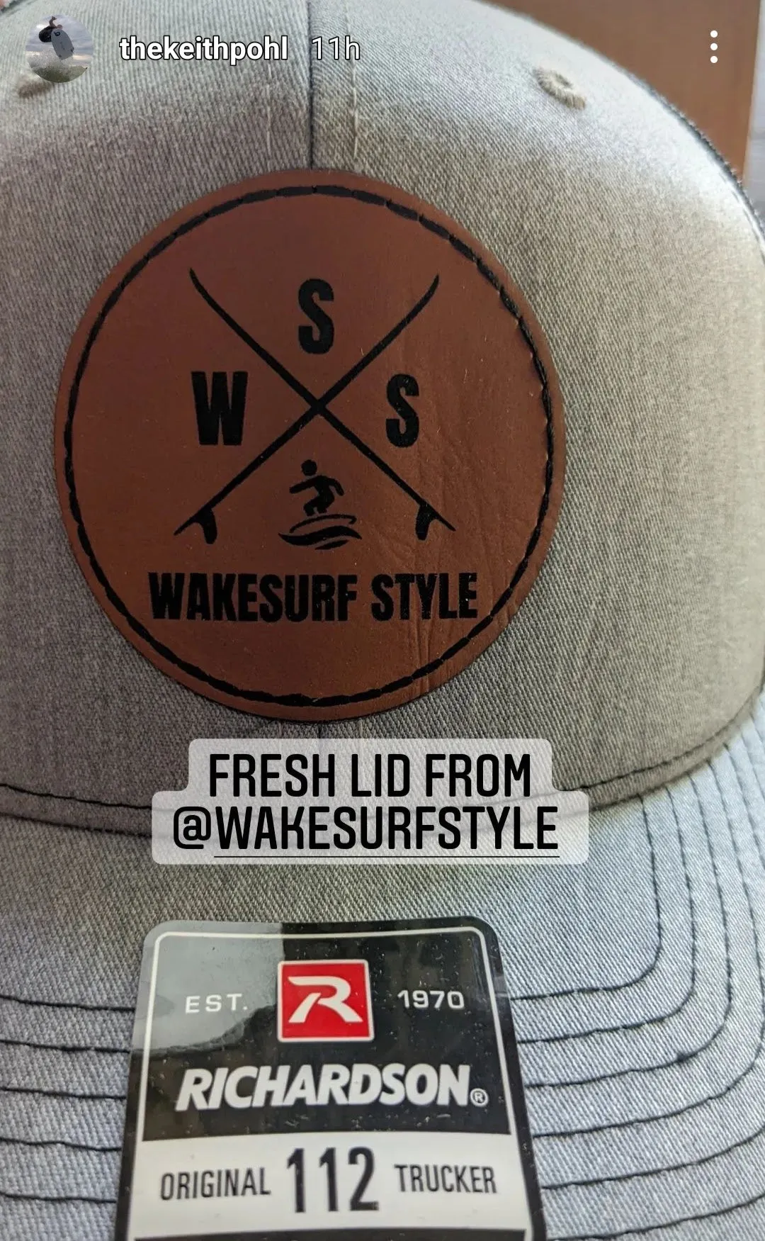 Wakesurf Style Leather Patch Baseball Hat - Updated