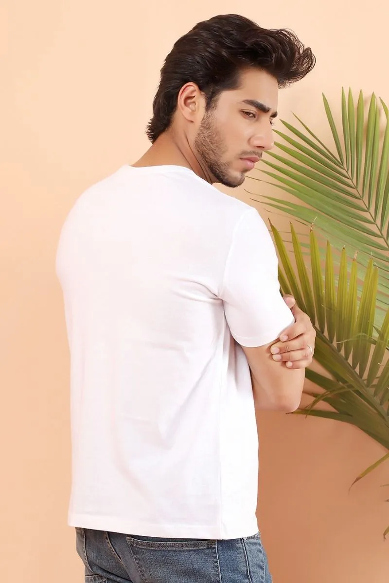 White T Shirt RN HS